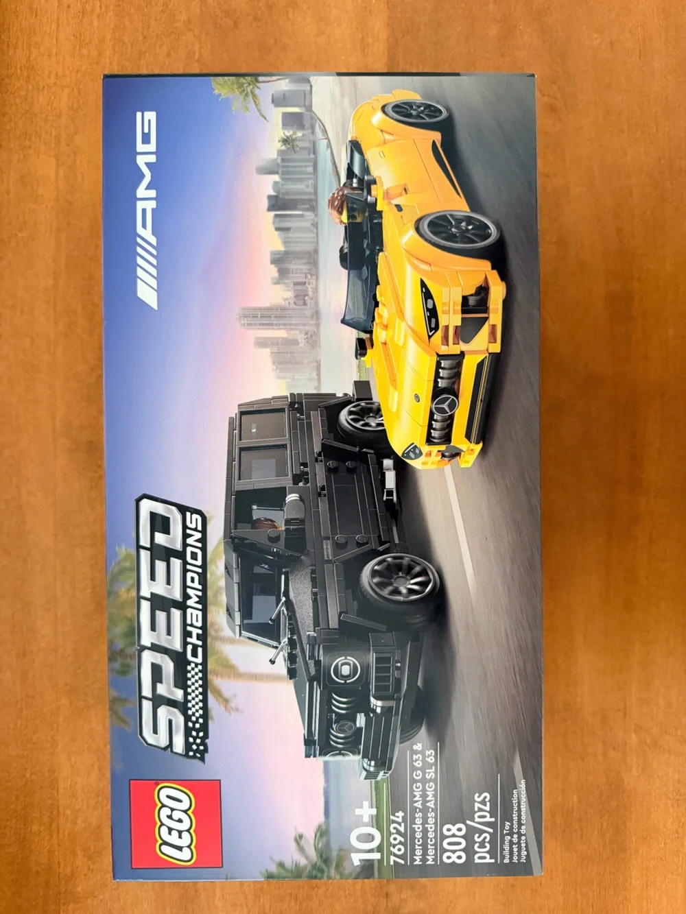 Lego Yellow and Black Mercedes AMG Roadset